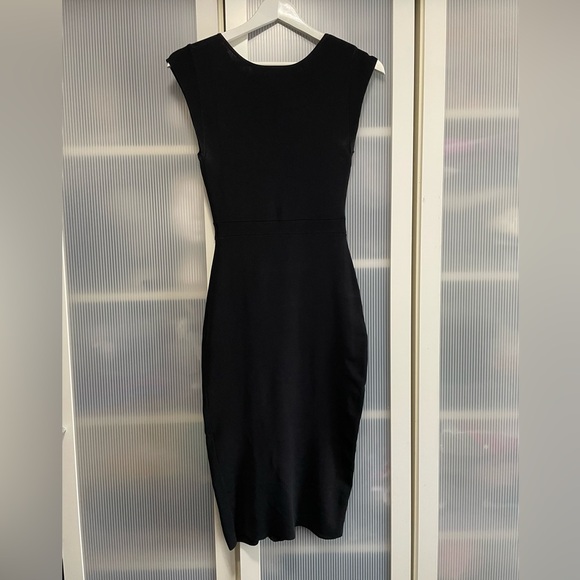 NWOT Aritzia Babaton Body-con Elegant Black Sleeveless Dress Size XXS - Picture 4 of 13